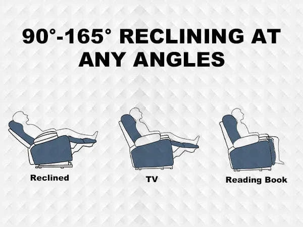 COMHOMA Relax TV Armchair with Recliner, LED & Massage Function-Red / One Seat / EU|GERMANY