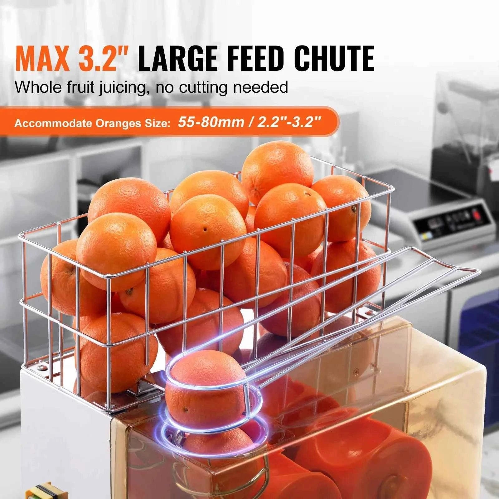 Commercial Automatic Orange Juicer Machine Stainless Steel with Pull-Out Filter Box-Full-Automatic / Germany