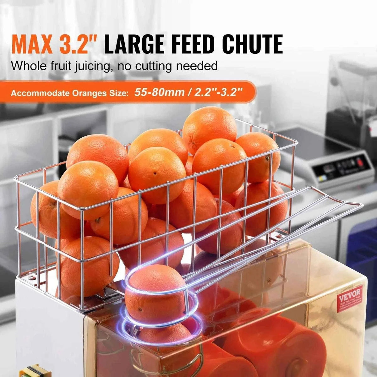 Commercial Automatic Orange Juicer Machine Stainless Steel with Pull-Out Filter Box-Full-Automatic / Germany