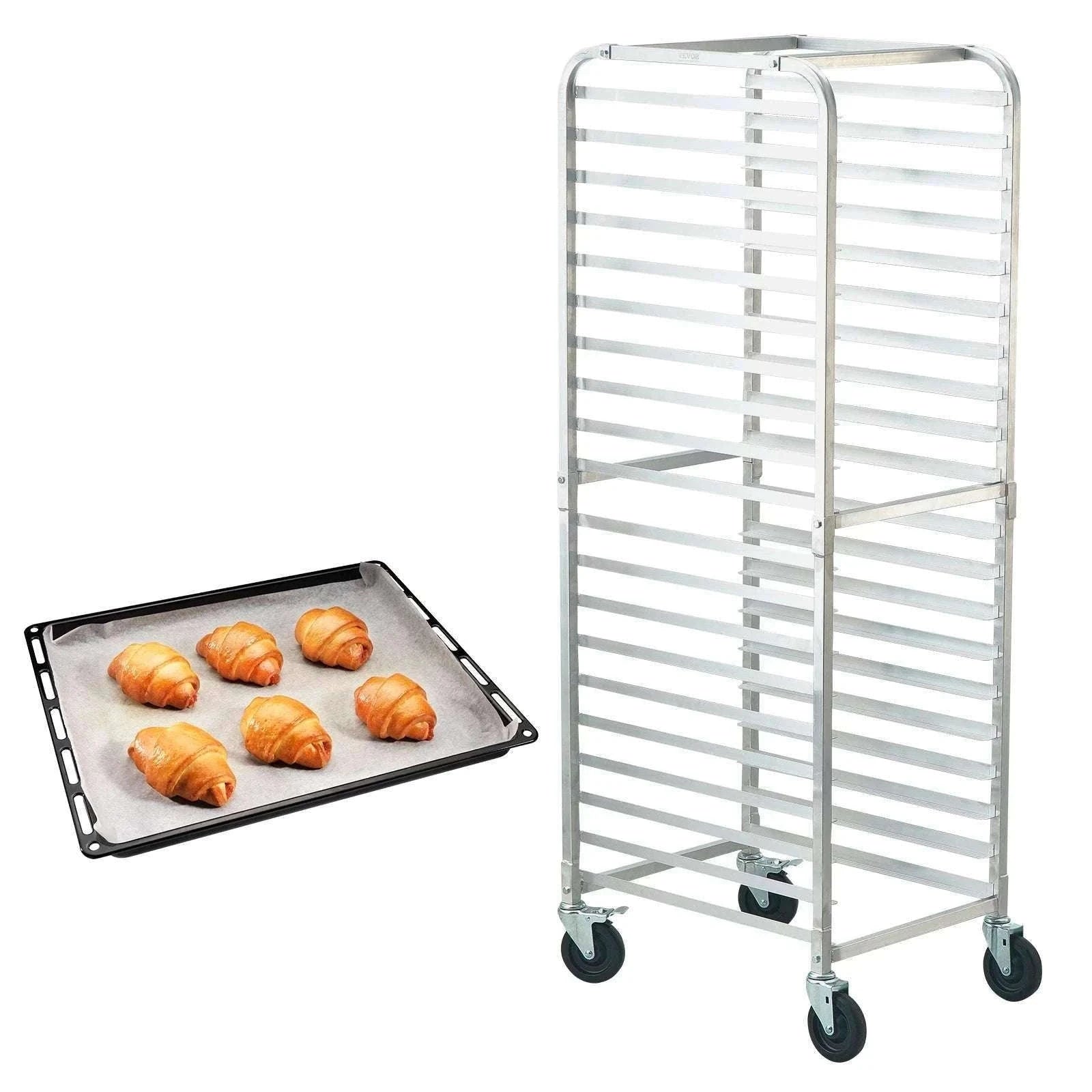 Commercial Bun Pan Rack with Brake Wheels 10/20 Sheet Capacity-10 Sheet / United States