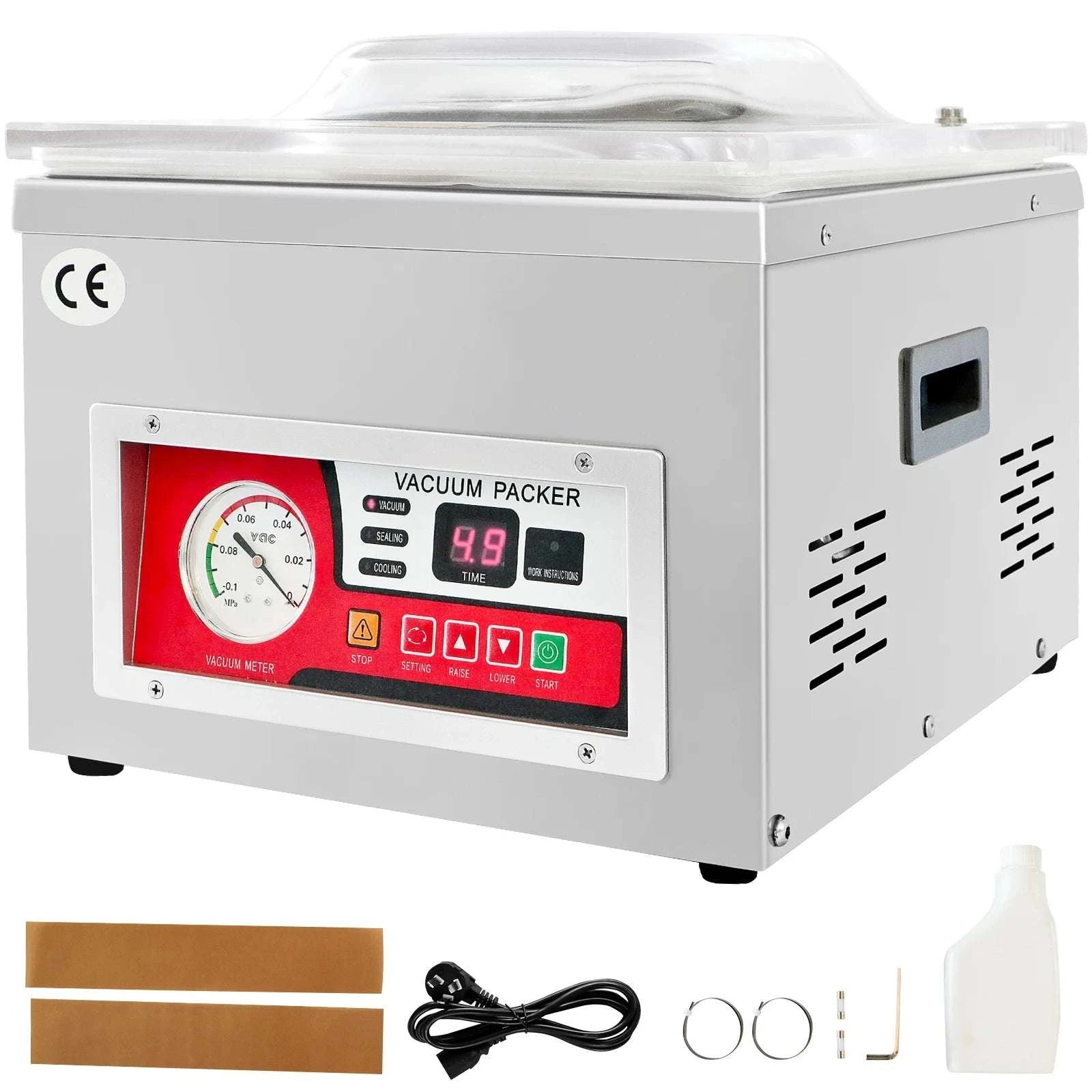 Commercial Chamber Vacuum Sealer 260mm Food Packaging Machine-france