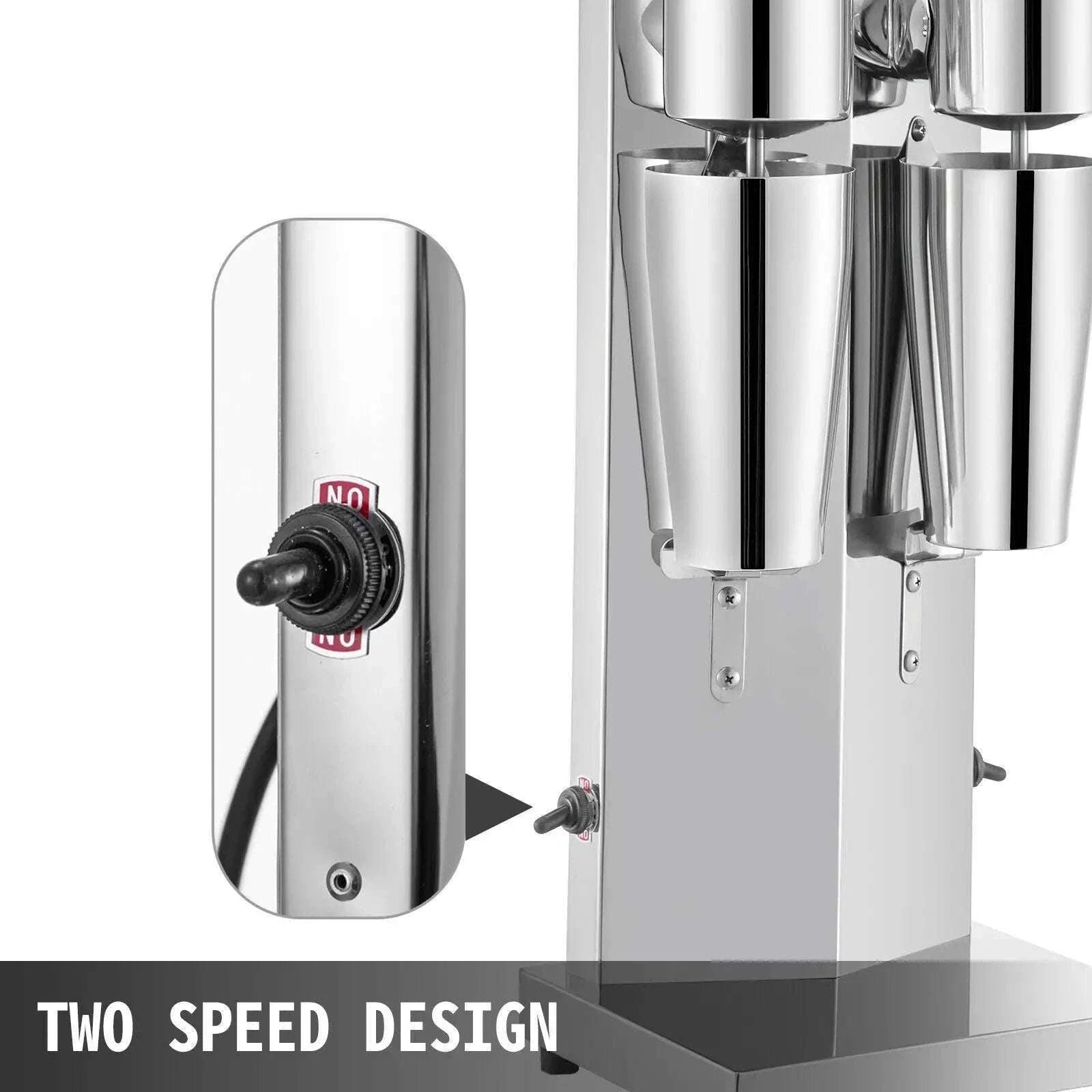 Commercial Double Head Milkshake Machine 800ml Stainless Steel Mixer-spain