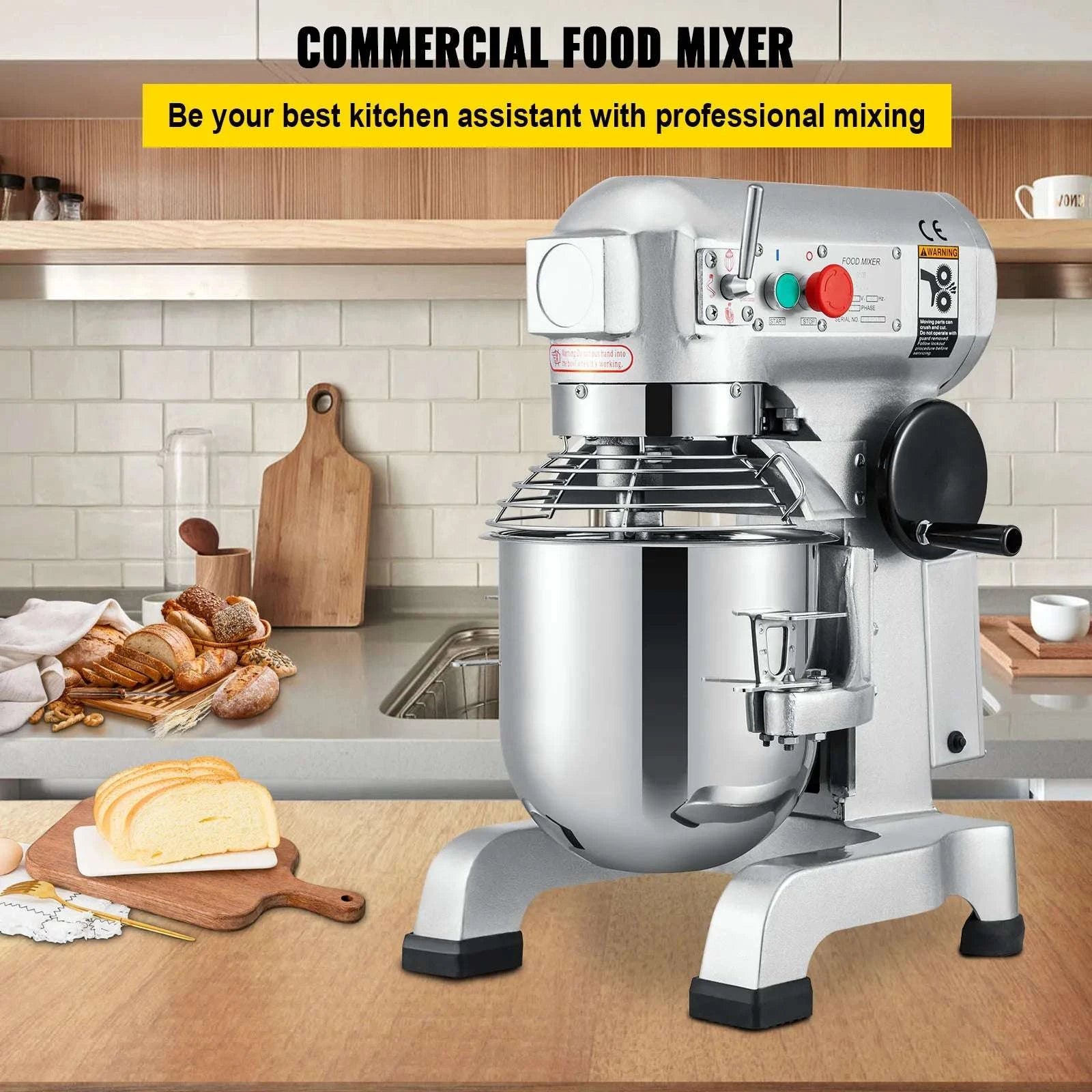 Commercial Dough Mixer 10–30L Stainless Steel Stand Mixer-30L / United States