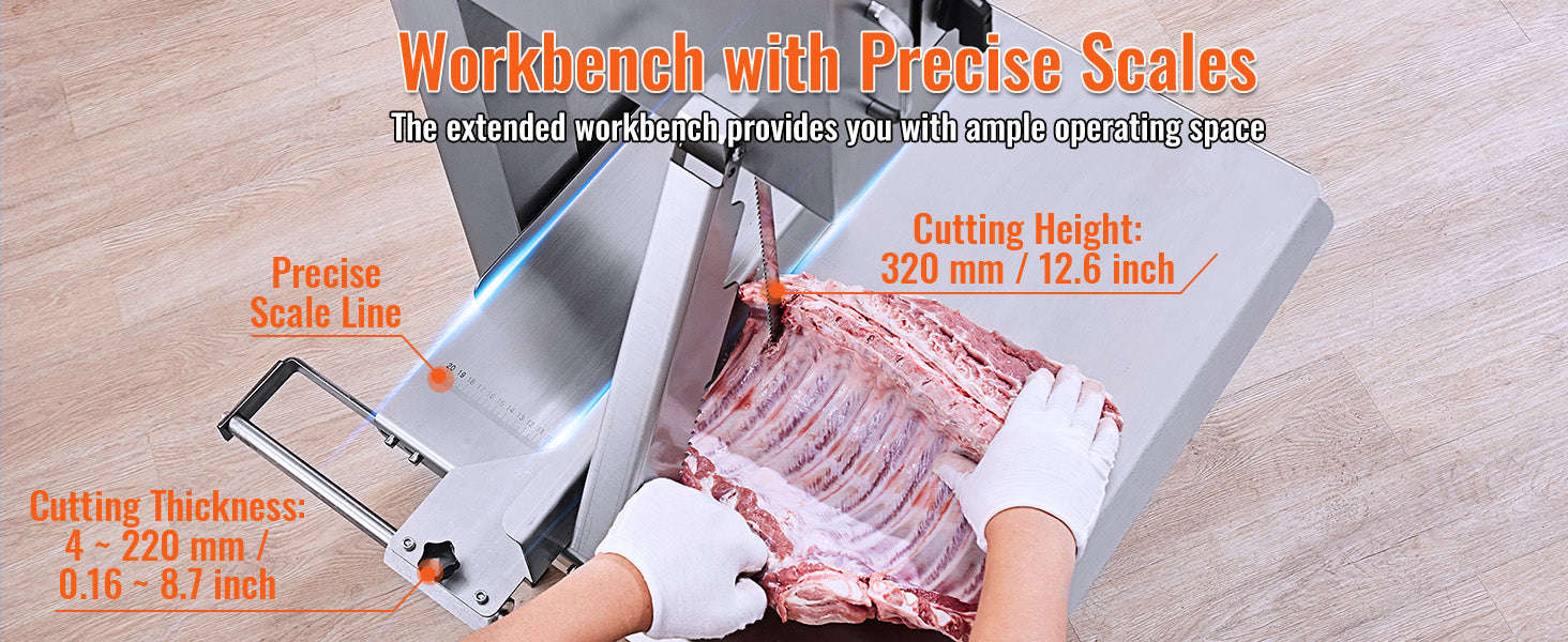Commercial Electric Meat Bandsaw for Frozen Meat and Bone-United States
