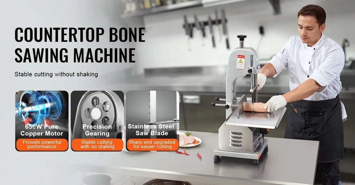 Commercial Electric Meat Bandsaw Stainless Steel Bone Saw 650W-1800W / spain