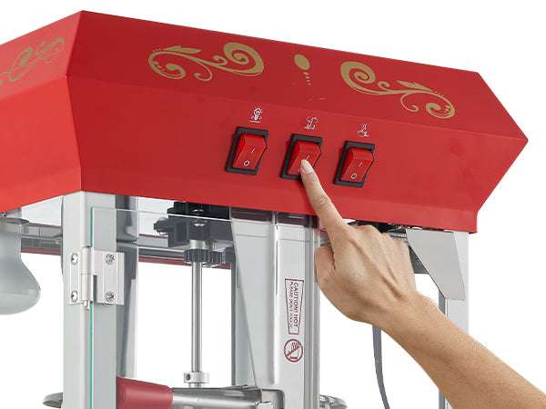 Commercial Electric Popcorn Machine 8/12 Oz High Yield Countertop-8 Oz Countertop / United States