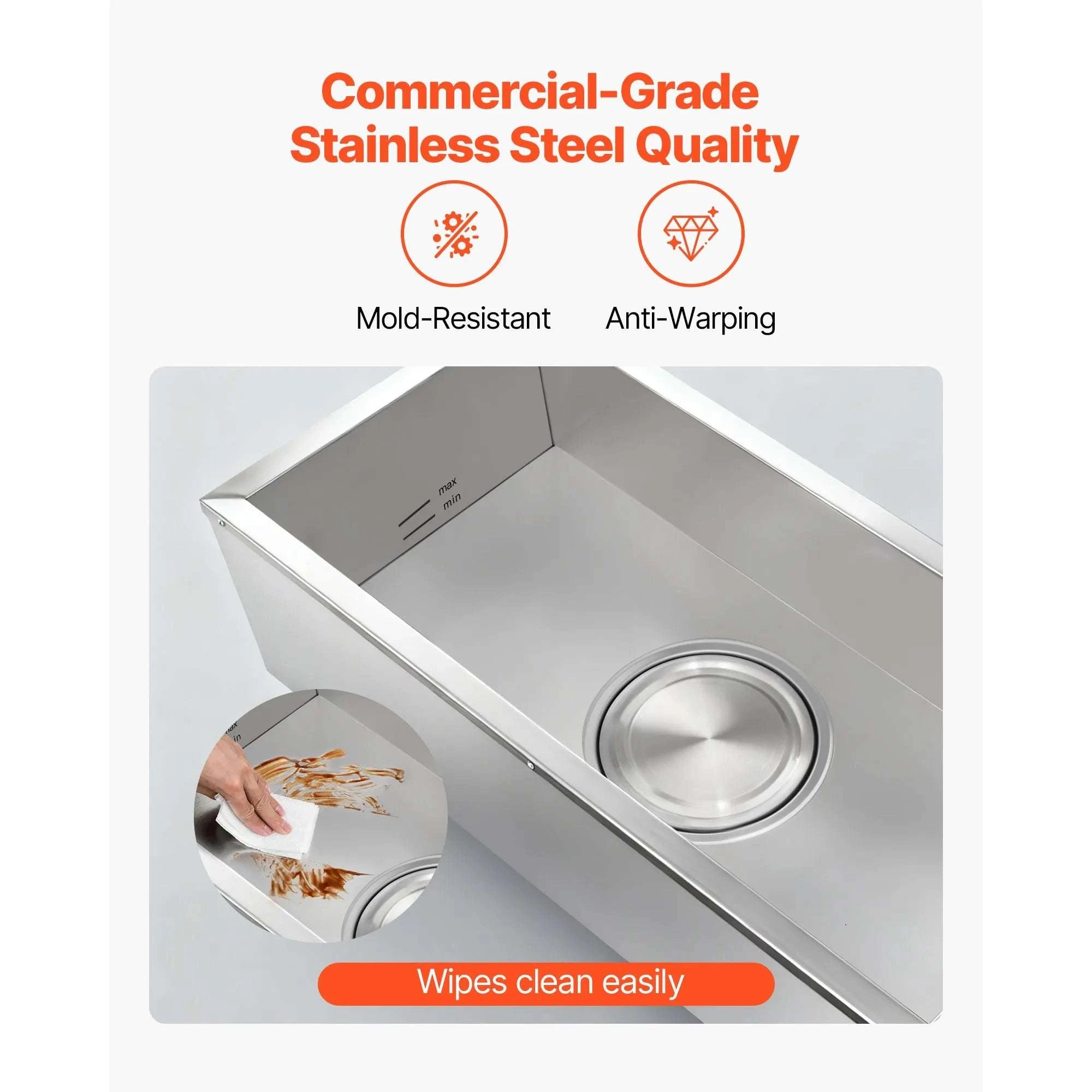 Commercial Food Warmer 1500W Bain Marie with 4 Pans-United States / Stainless steel