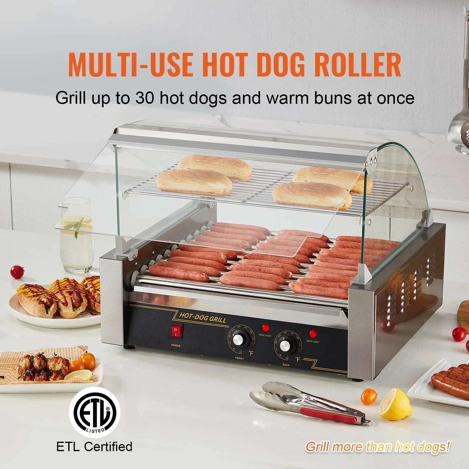 Commercial Hot Dog Roller Grill Machine 5/7/11 Rollers-5 Rod / United States