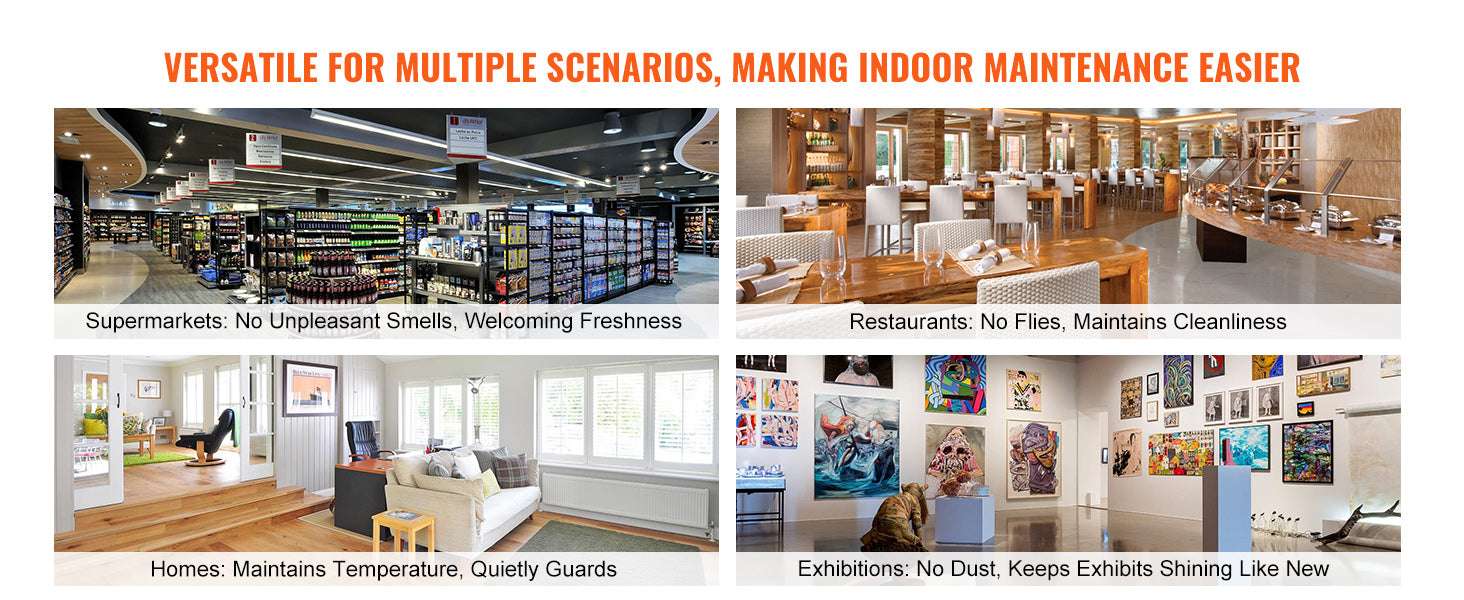 Commercial Indoor Air Curtain with 2 Speeds for Doorways-36in cross-flow / United States