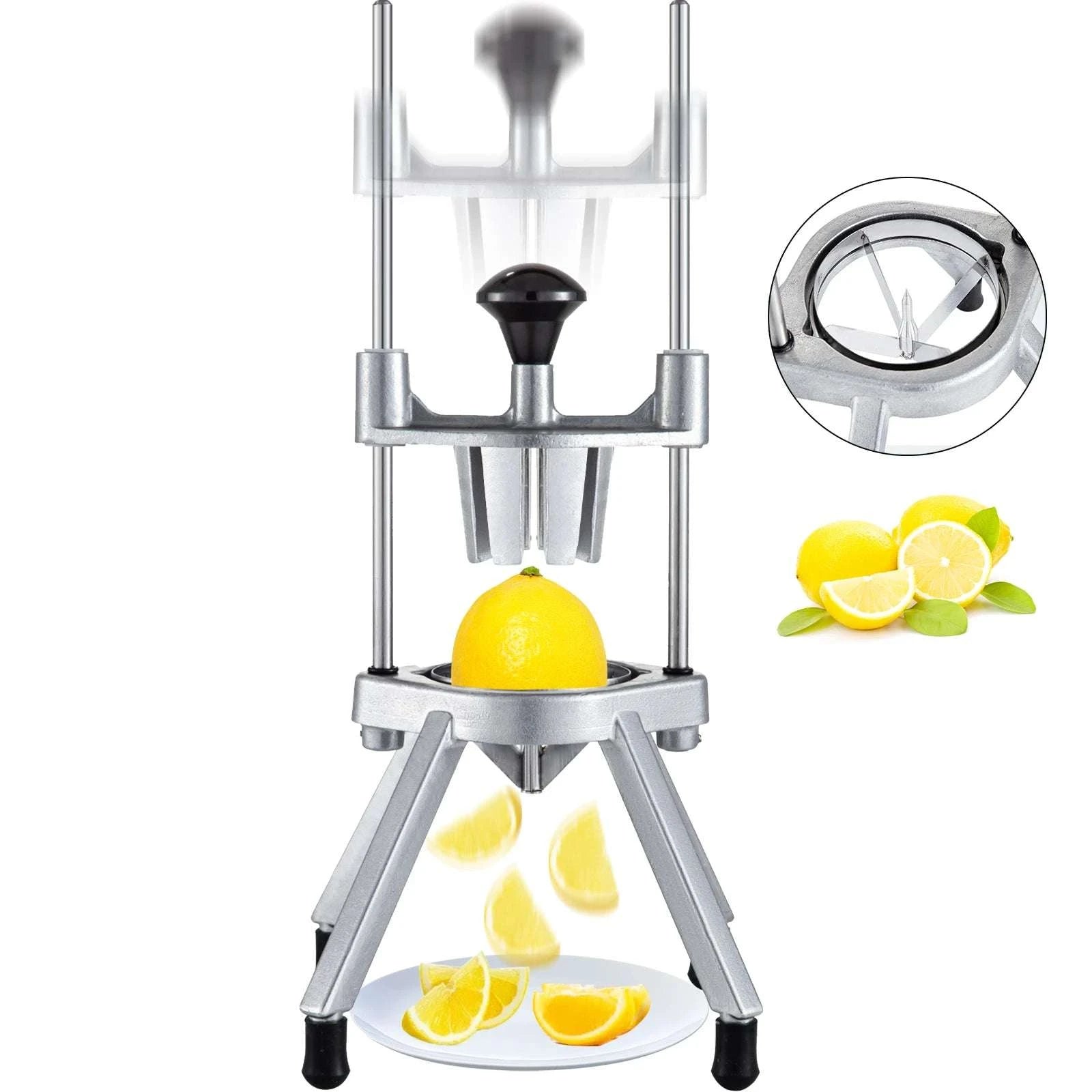 Commercial Lemon Wedge Slicer 4/6/8 Section Fruit Cutter-4-Section / United States