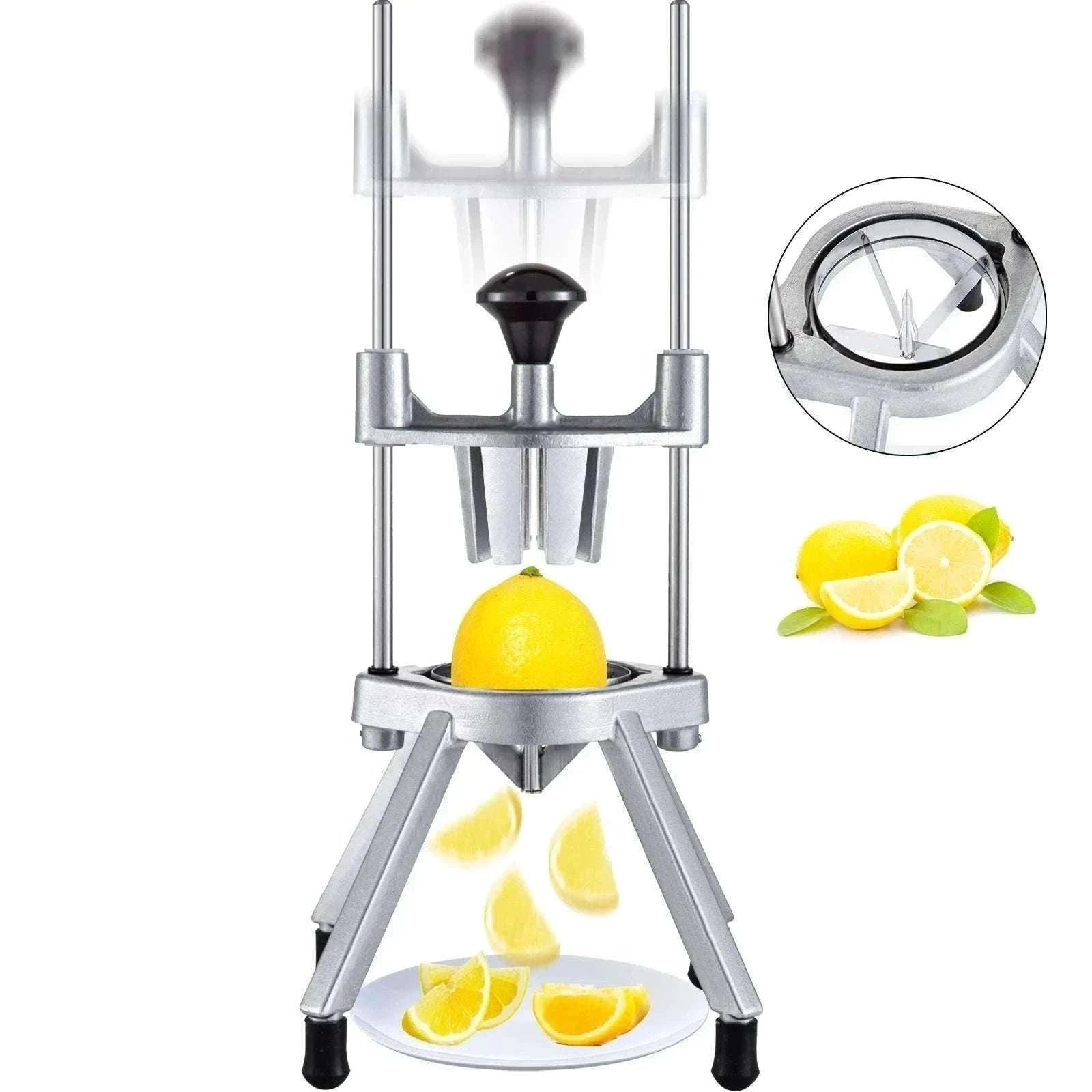 Commercial Lemon Wedge Slicer 4/6/8 Section Fruit Cutter-4-Section / United States