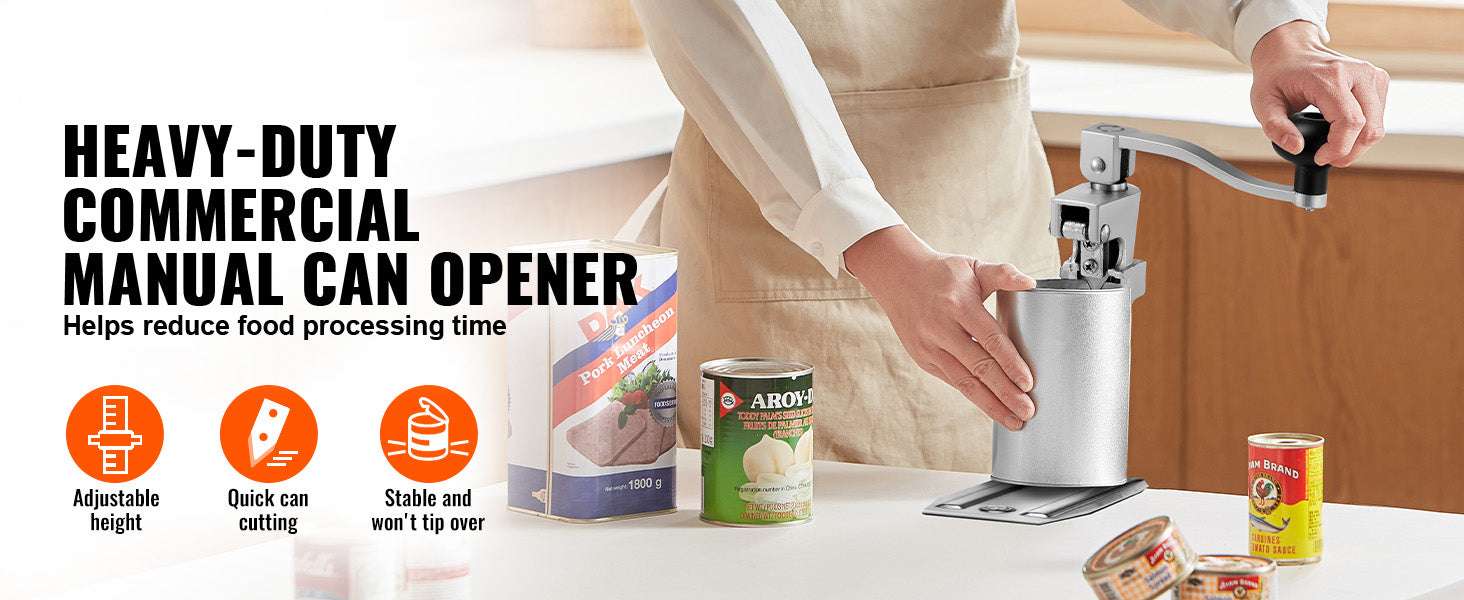 Commercial Manual Can Opener Tabletop Adjustable 11.8–15.75 Inch-11.81 in typeB / United States