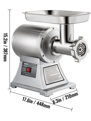 Electric Meat Grinder 550 lbs/h Stainless Steel Mincer