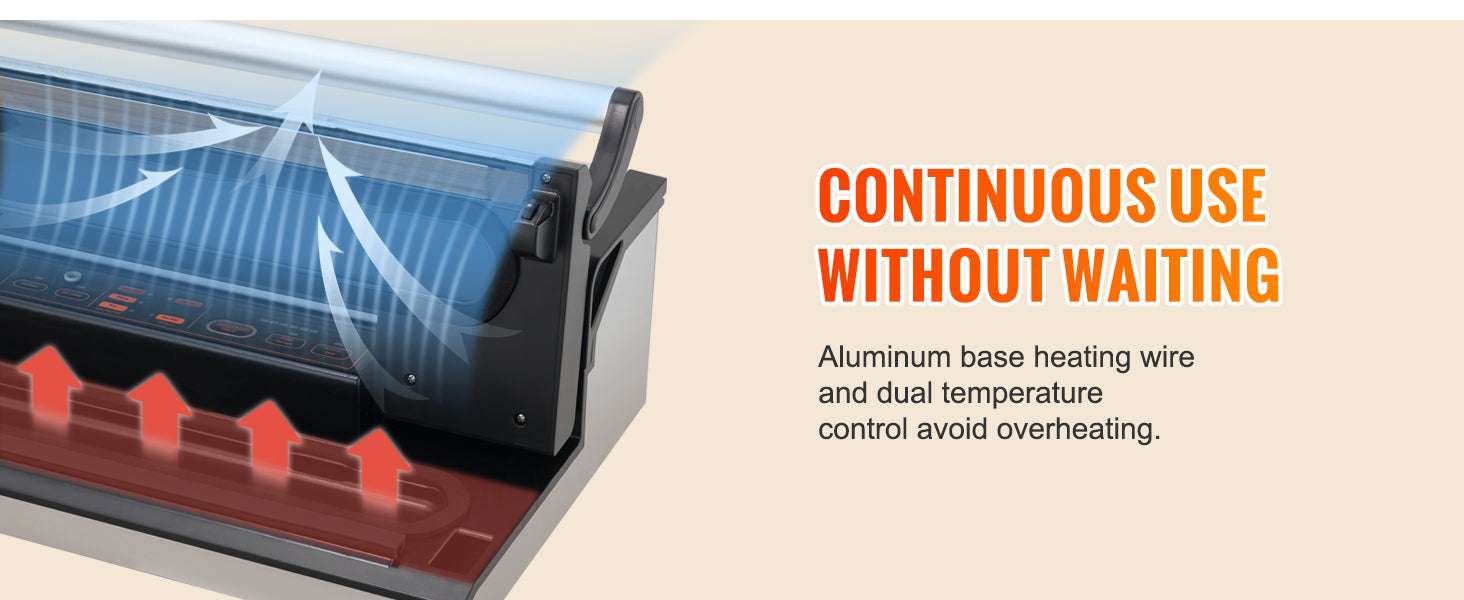 Commercial Vacuum Sealer Machine with Cutter & Bag Storage-30 x 3mm / United States