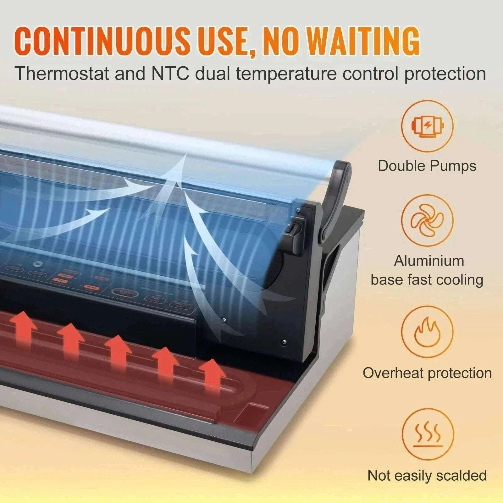 Commercial Vacuum Sealer Machine with Cutter & Bag Storage-30 x 3mm / United States