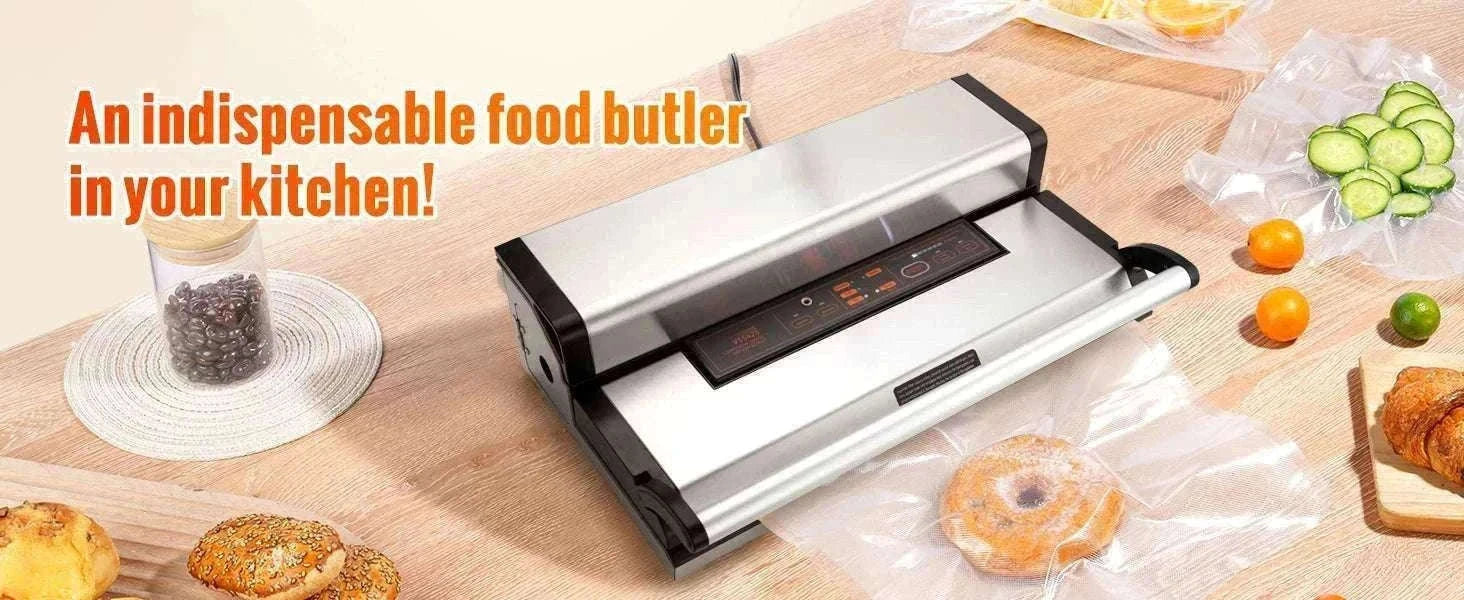 Commercial Vacuum Sealer Machine with Cutter & Bag Storage-30 x 3mm / United States