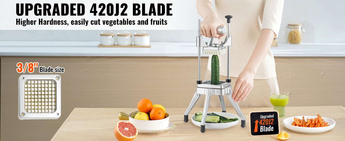 Commercial Vegetable Chopper 3/8" Heavy Duty Fruit Dicer-0.375 inch / United States