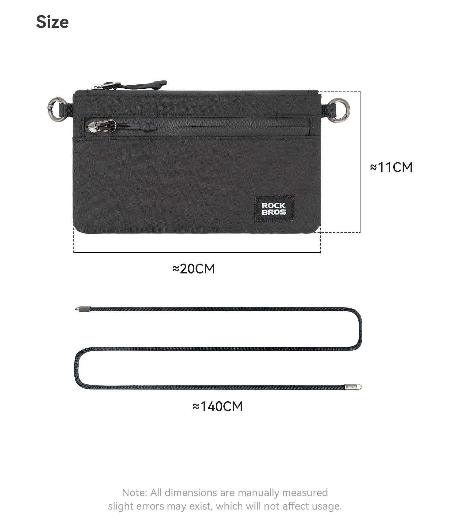 Compact 0.13L Crossbody Shoulder Bag for Cards, Cash & Daily Carry-L004-KQ