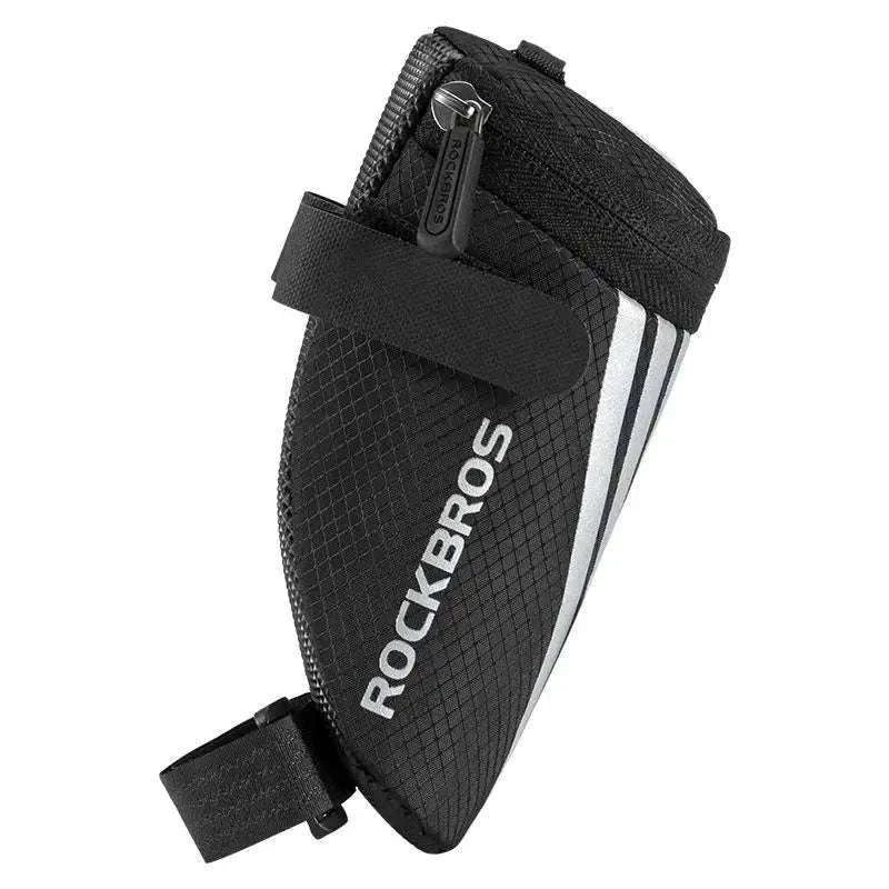 Compact Bike Saddle Bag with Reflective Design & Tool Storage-C28BK Buckle style