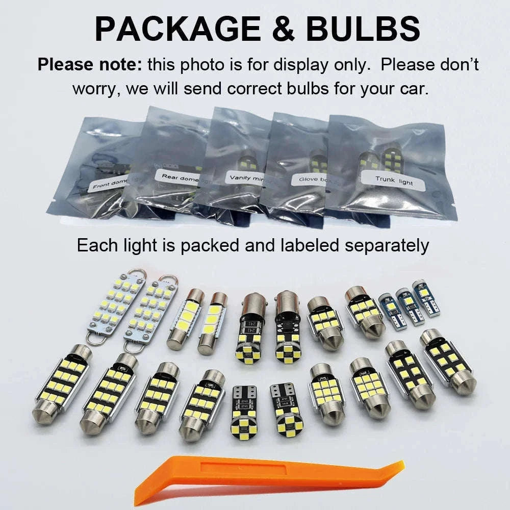 Complete LED Interior Dome Light Kit for B5 B6 B7 B8 CC Sedan Variant 1998-2020-purple / B6 Sedan - 16PCS