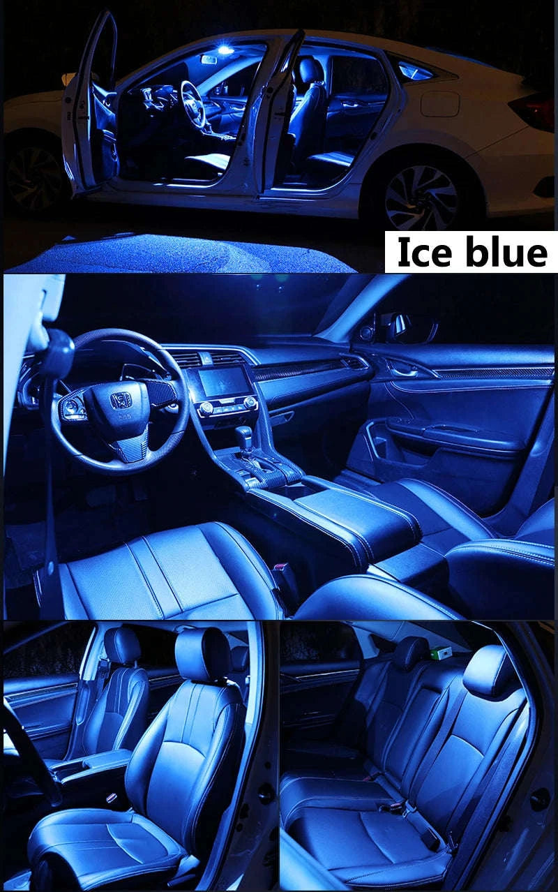 Complete LED Interior Dome Light Kit for B5 B6 B7 B8 CC Sedan Variant 1998-2020-purple / B6 Sedan - 16PCS