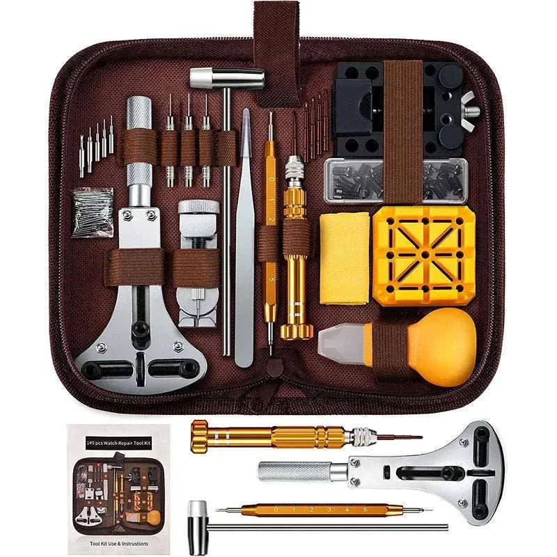 Complete Watch Repair Tool Kit for Battery Replacement & Link Adjustment-149PCS / China Mainland