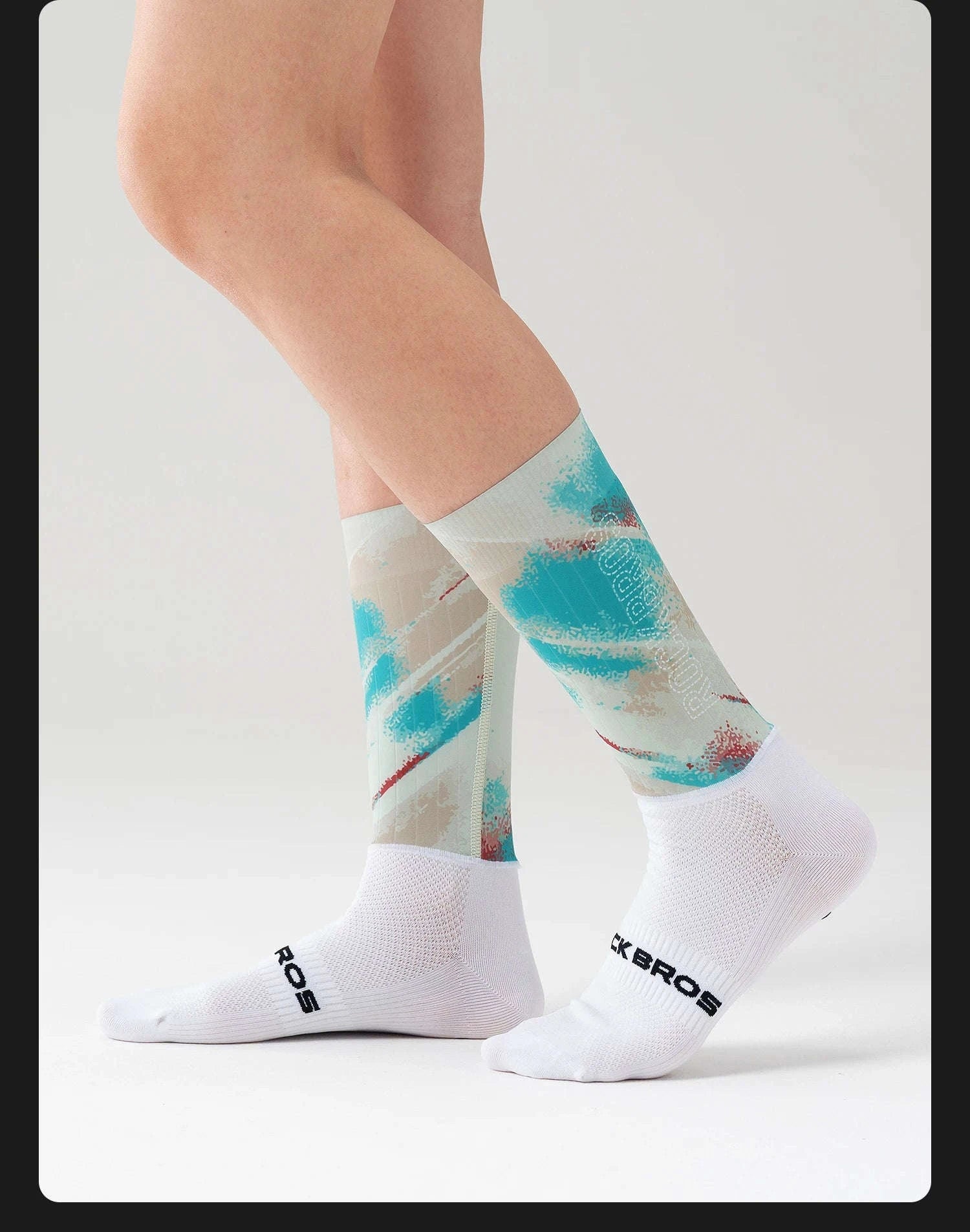 Compression Cycling Socks Knee-High Non-Slip Sports Performance Socks-490065-1 / M(EUR 39-42)