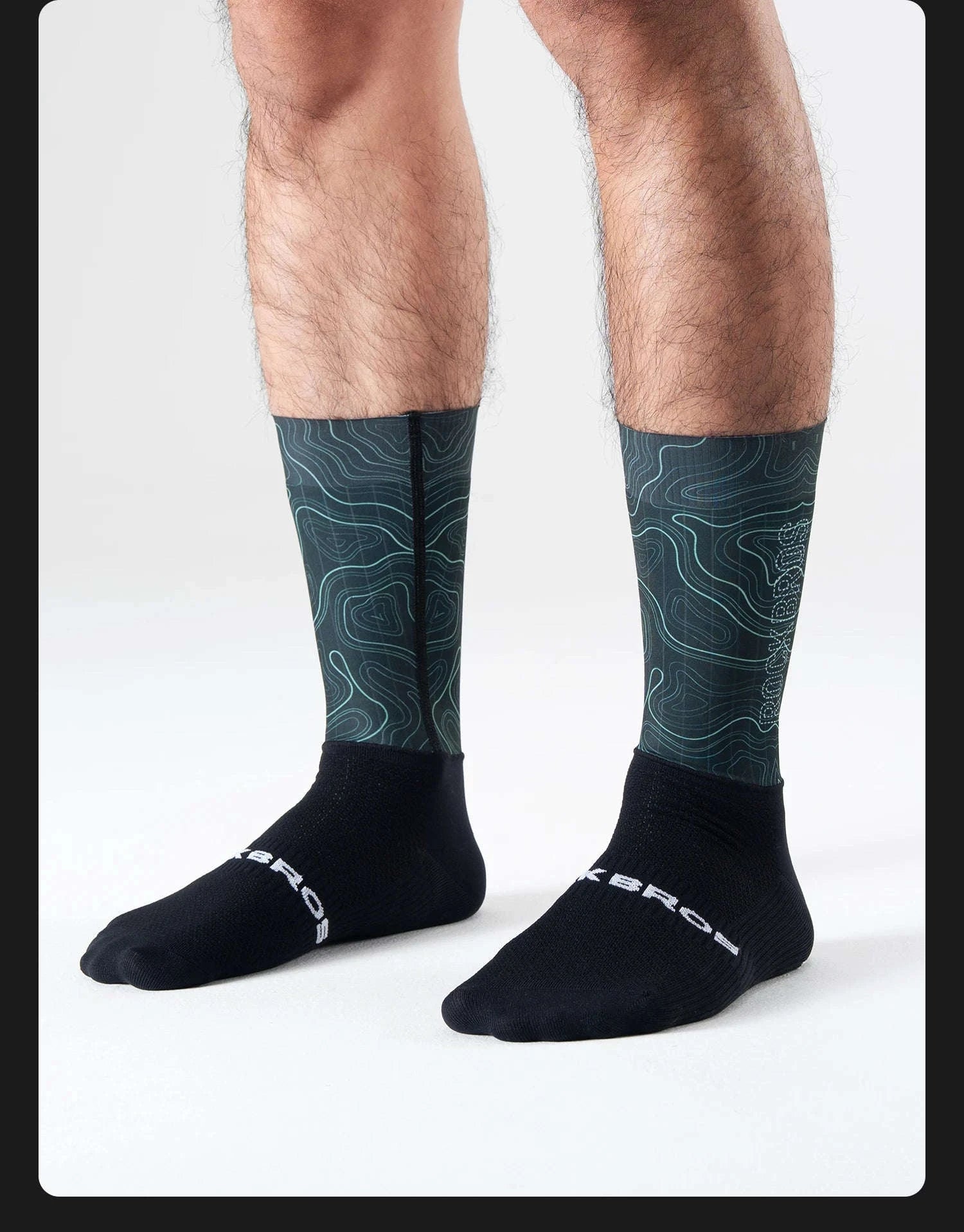 Compression Cycling Socks Knee-High Non-Slip Sports Performance Socks-490065-1 / M(EUR 39-42)