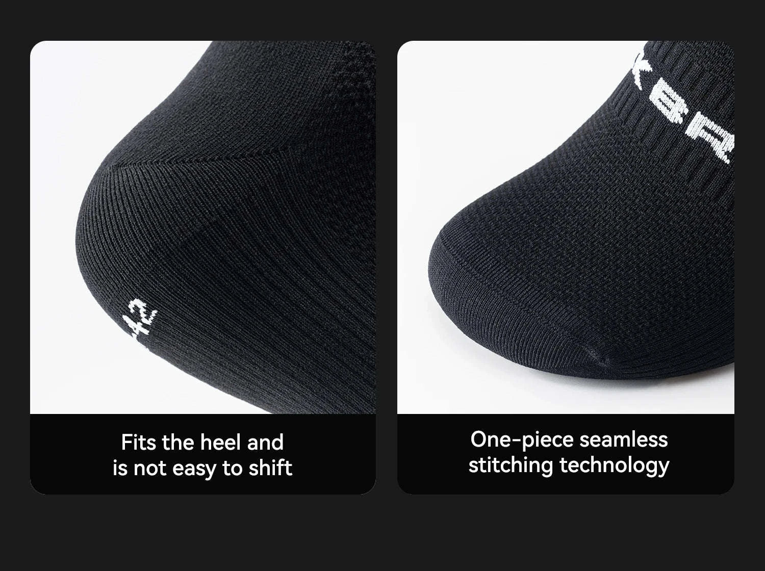 Compression Cycling Socks Knee-High Non-Slip Sports Performance Socks-490065-1 / M(EUR 39-42)