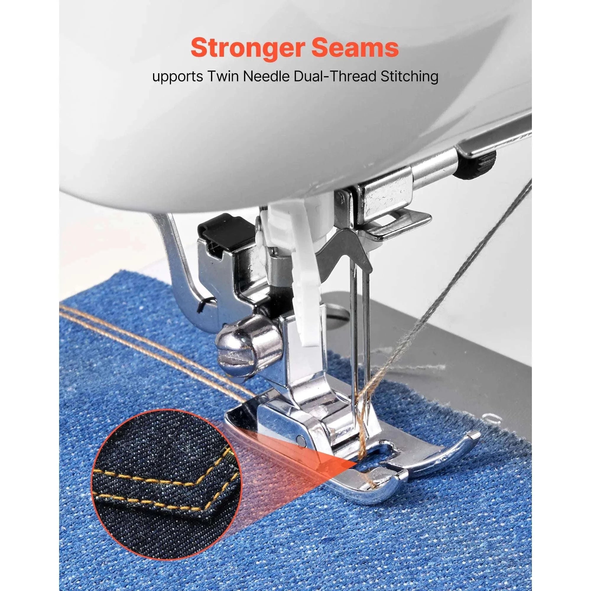 Computerized Sewing Machine with 60 Stitches, LED & Heavy-Duty Frame-42w 60 Patt. / United States