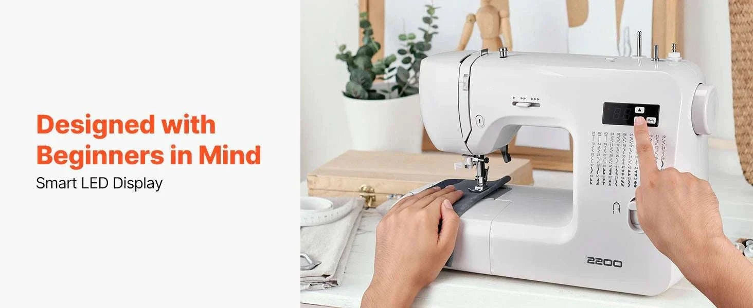 Computerized Sewing Machine with 60 Stitches, LED & Heavy-Duty Frame-42w 60 Patt. / United States