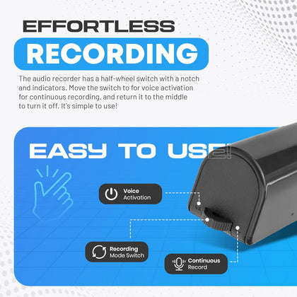 Concealed Voice Recorder Power Bank for Discreet Audio Capture-Default Title