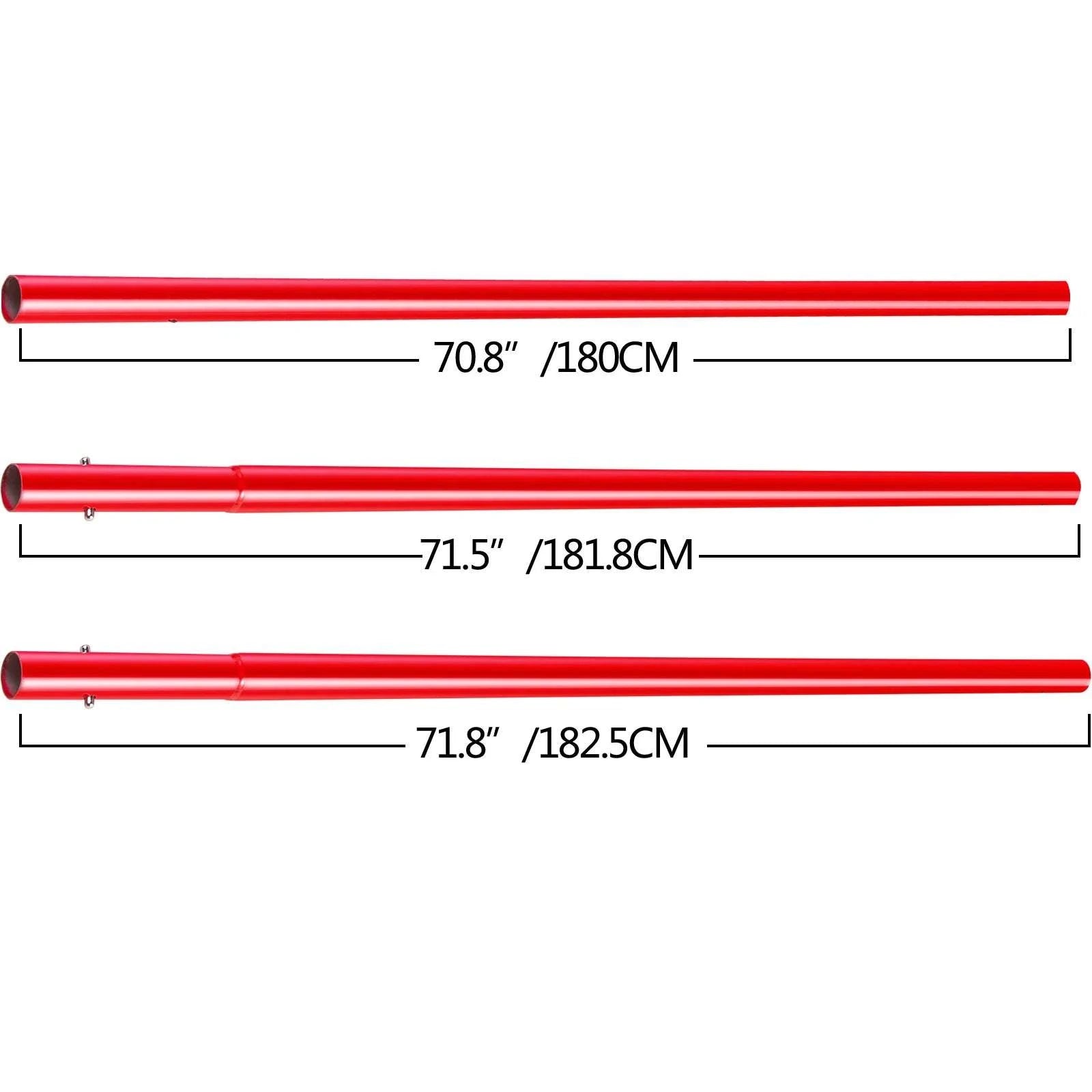 Concrete Bull Float Kit 1200x200mm with 4 Handles Round End Trowel-Blue 1200x200mm / United States