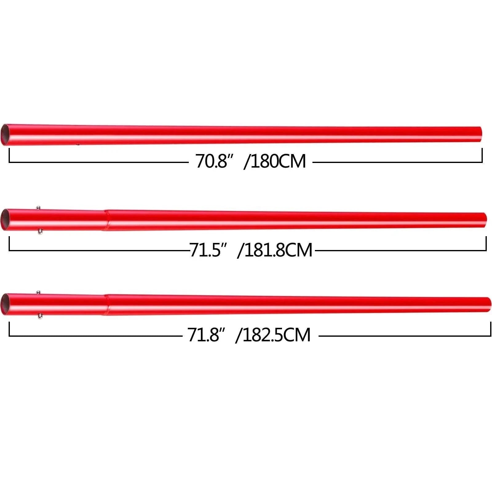 Concrete Bull Float Kit 1200x200mm with 4 Handles Round End Trowel-Blue 1200x200mm / United States