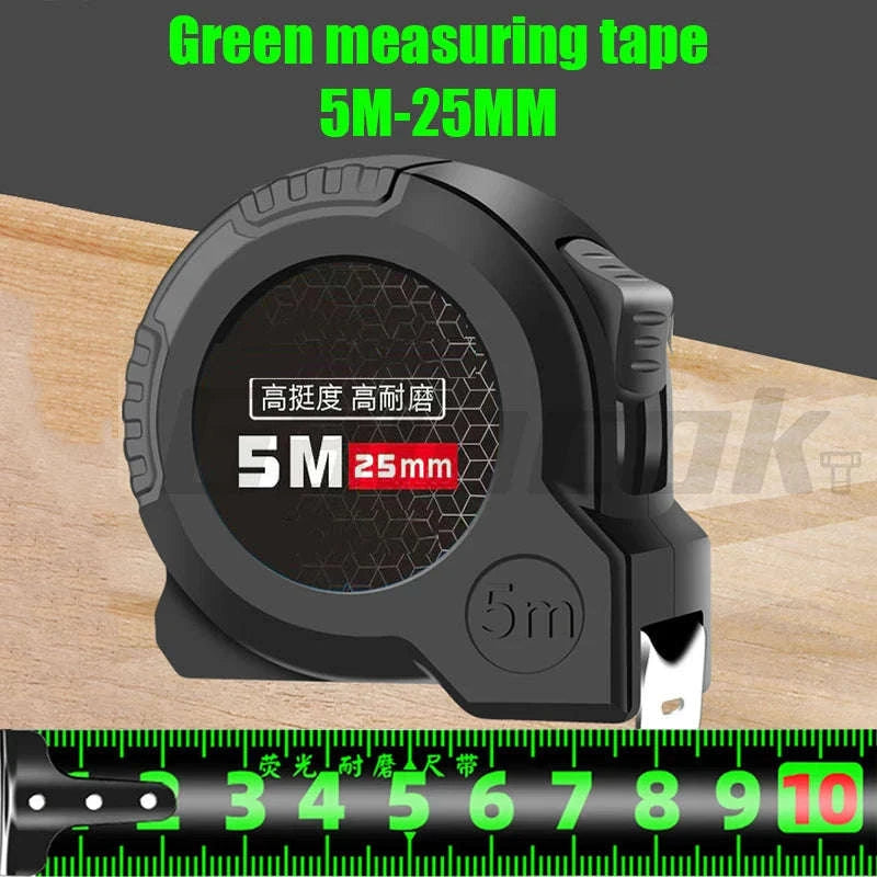 Construction Measuring Tape 3m–10m-Green 5M25mm