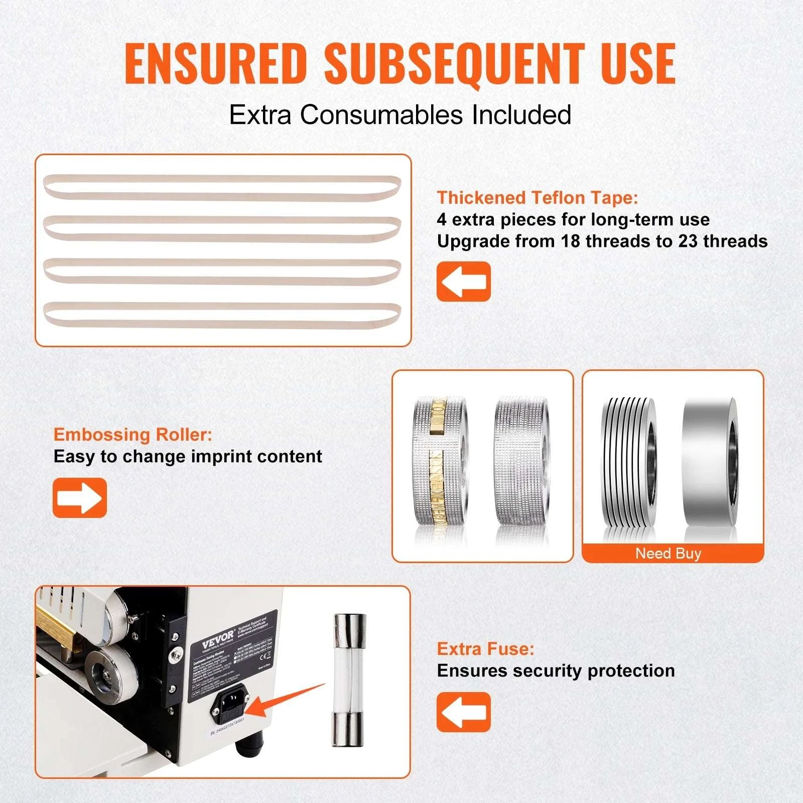 Continuous Band Sealer Machine with Count Function for Plastic Bags-900MWSJ / United States