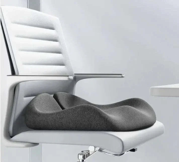 Contoured Memory Foam Seating Pad-Light Gray