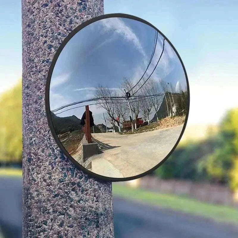 Convex Security Mirror 30cm Wide Angle Corner Safety Mirror-Blue