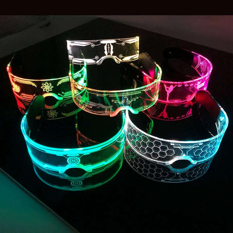 Cool Luminous Colorful LED Party Glasses-high quality Type B