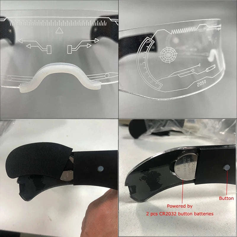Cool Luminous Colorful LED Party Glasses-high quality Type B
