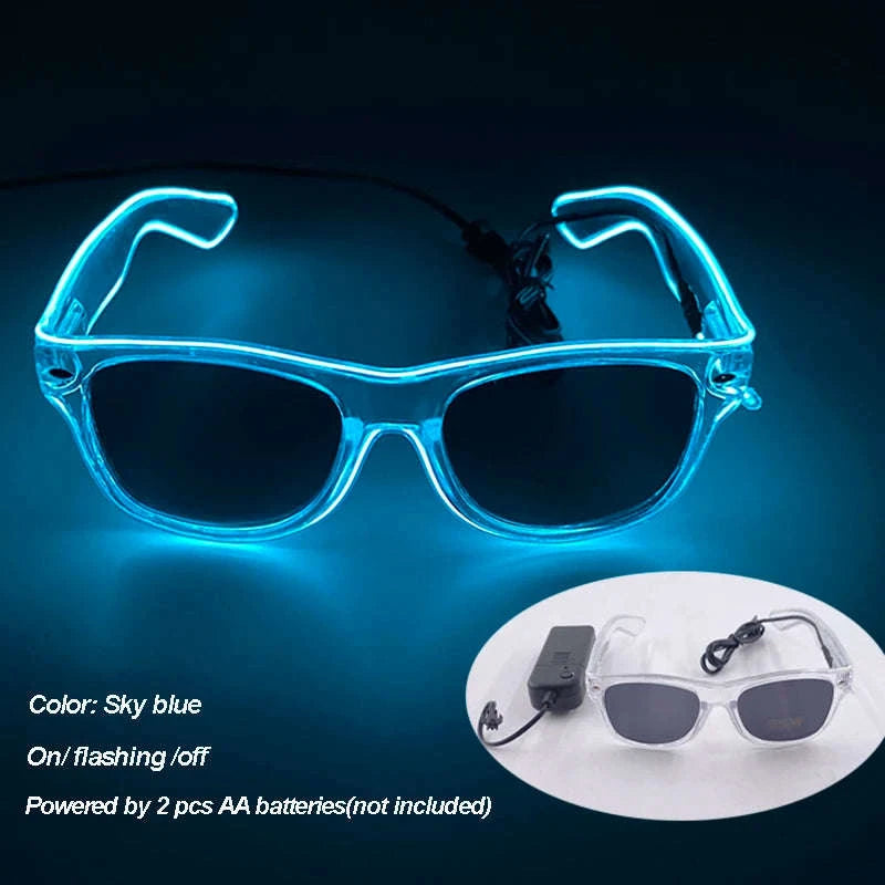 Cool Luminous Colorful LED Party Glasses-high quality Type B