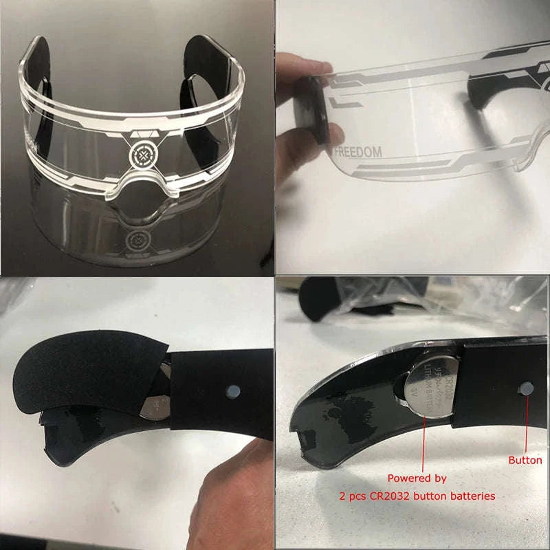 Cool Luminous Colorful LED Party Glasses-high quality Type B