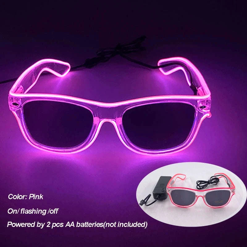 Cool Luminous Colorful LED Party Glasses-high quality Type B