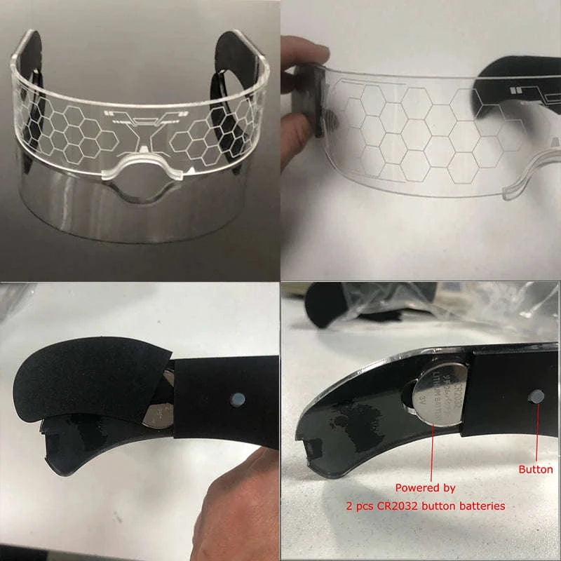 Cool Luminous Colorful LED Party Glasses-high quality Type B