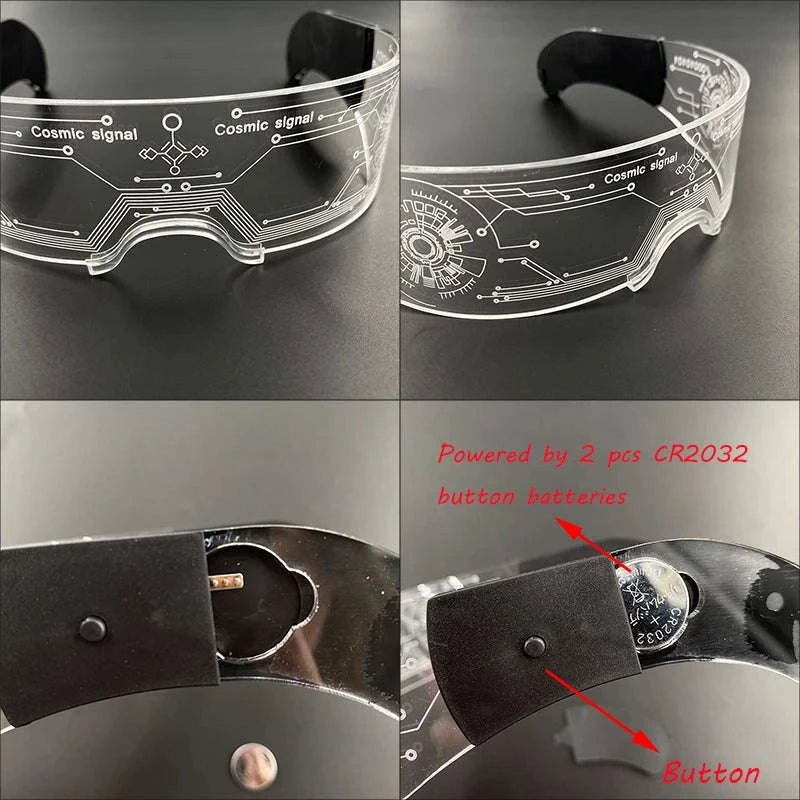 Cool Luminous Colorful LED Party Glasses-high quality Type B