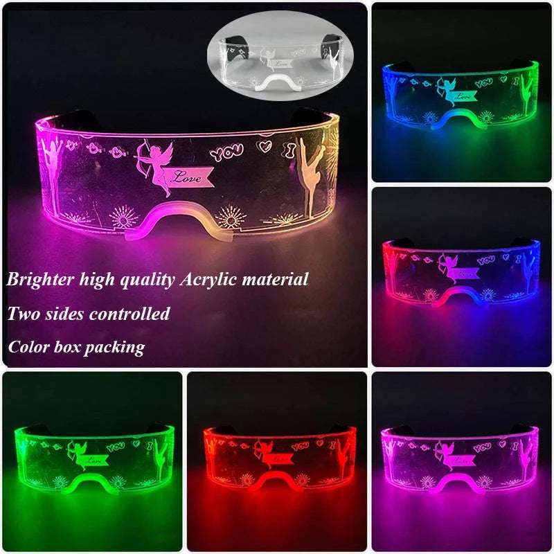 Cool Luminous Colorful LED Party Glasses-high quality Type B