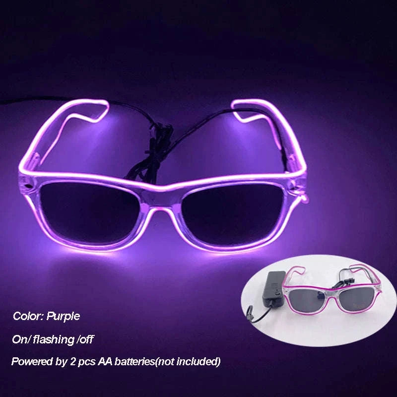 Cool Luminous Colorful LED Party Glasses-high quality Type B