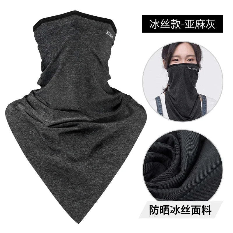 Cooling UV Protection Cycling Face Mask Ice Silk Neck Gaiter-LF7159-4
