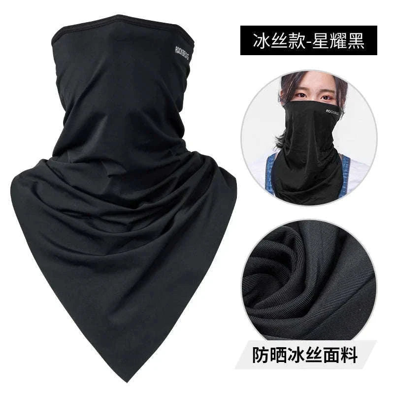 Cooling UV Protection Cycling Face Mask Ice Silk Neck Gaiter-LF7159-4