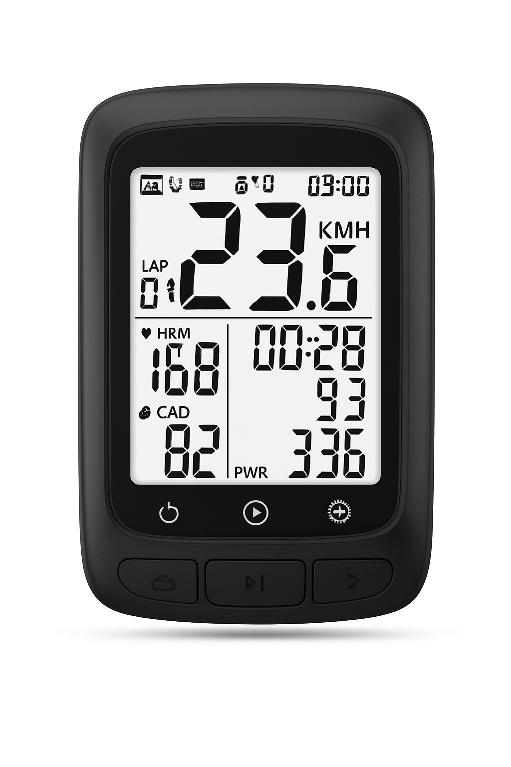COOSPO BC107 kabelloser GPS-Fahrradcomputer mit Sensorsupport